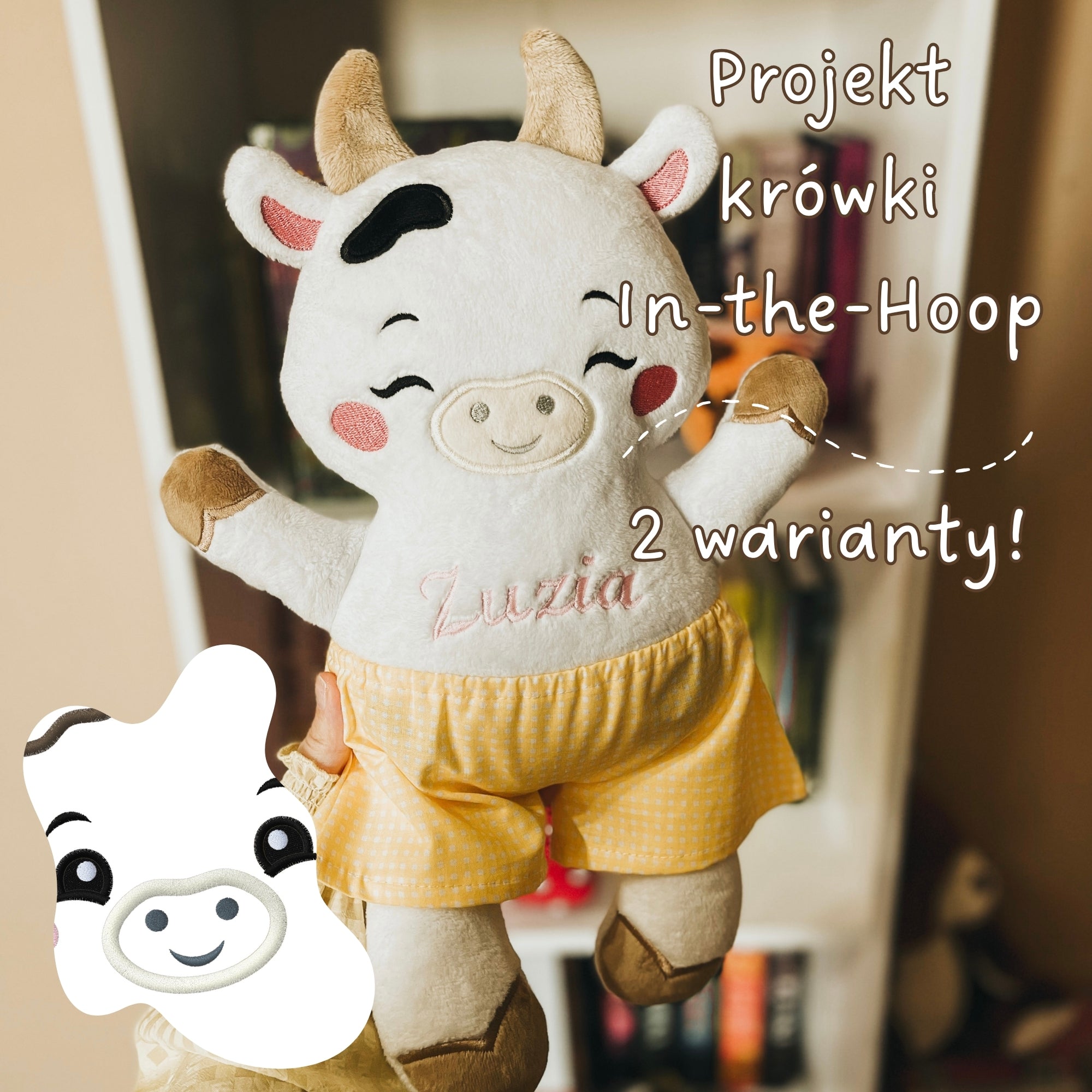 Krówka Suzanne – wzór do uszycia na hafciarce