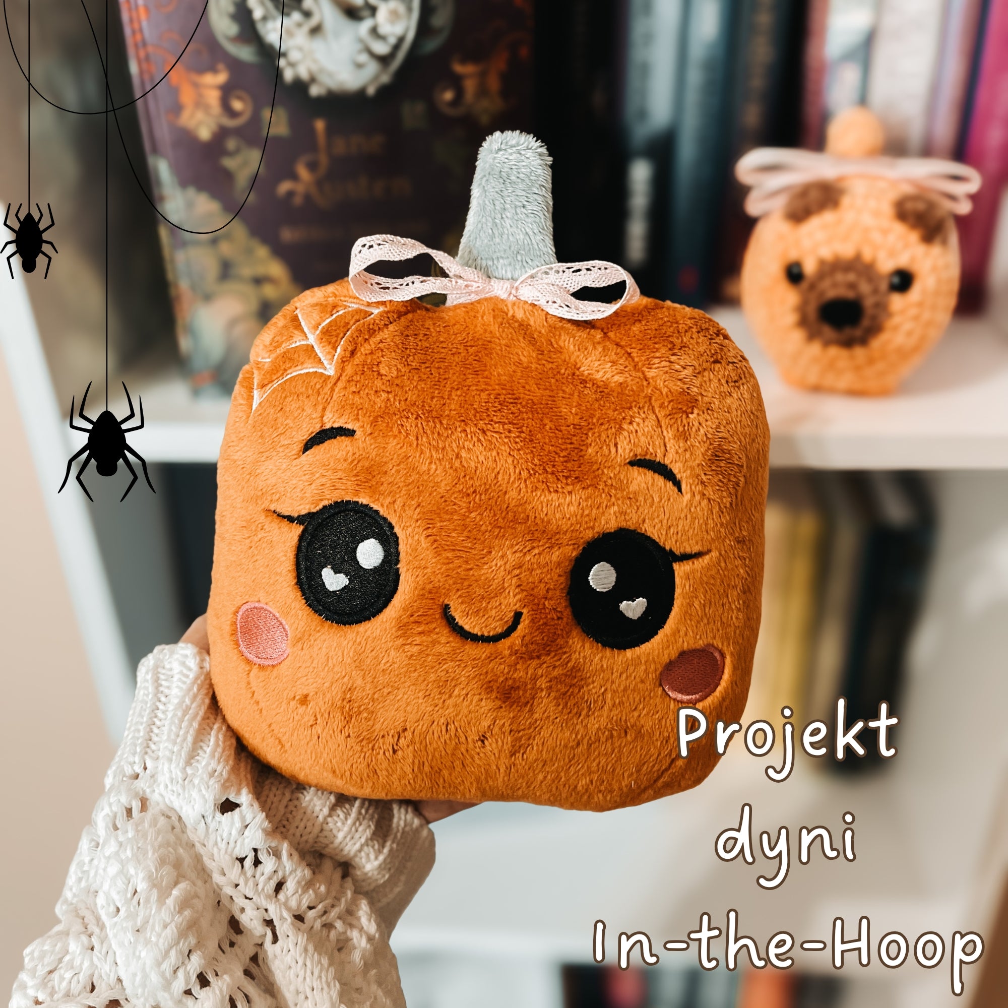 Halloweenowa dynia DIY – wzór na hafciarki, projekt ITH