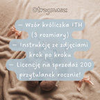 Króliczek In-the-Hoop – wzór króliczka na hafciarkę, Beginner Friendly (3 rozmiary + instrukcja PDF)