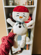 Pluszowy bałwanek, wzór na hafciarki – 3 rozmiary z instrukcją PDF krok po kroku