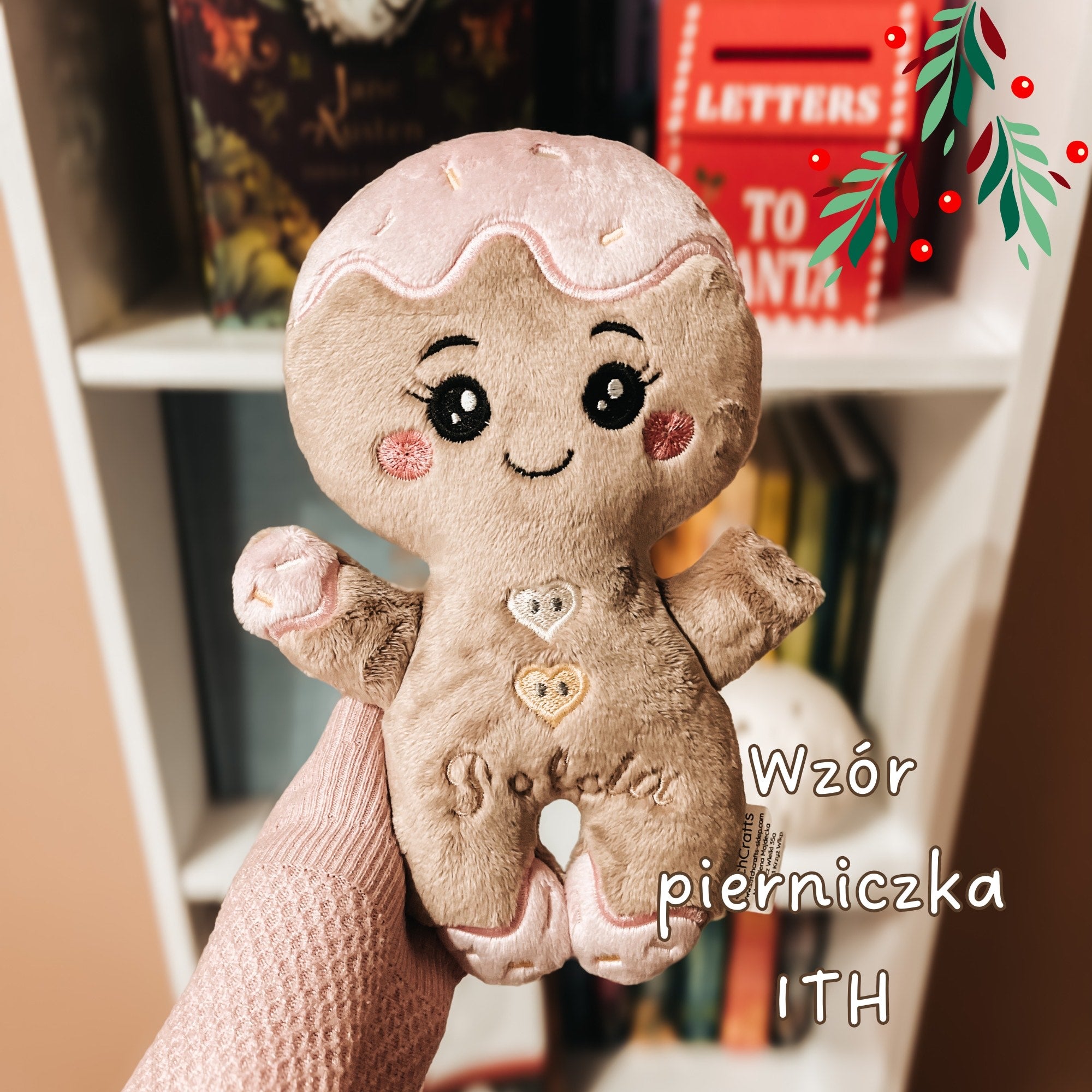 Pierniczek Ginger S – wzór do uszycia na hafciarce (2 warianty, 1 rozmiar) | Wersja jednotamborkowa