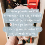 Pierniczek Ginger S – wzór do uszycia na hafciarce (2 warianty, 1 rozmiar) | Wersja jednotamborkowa