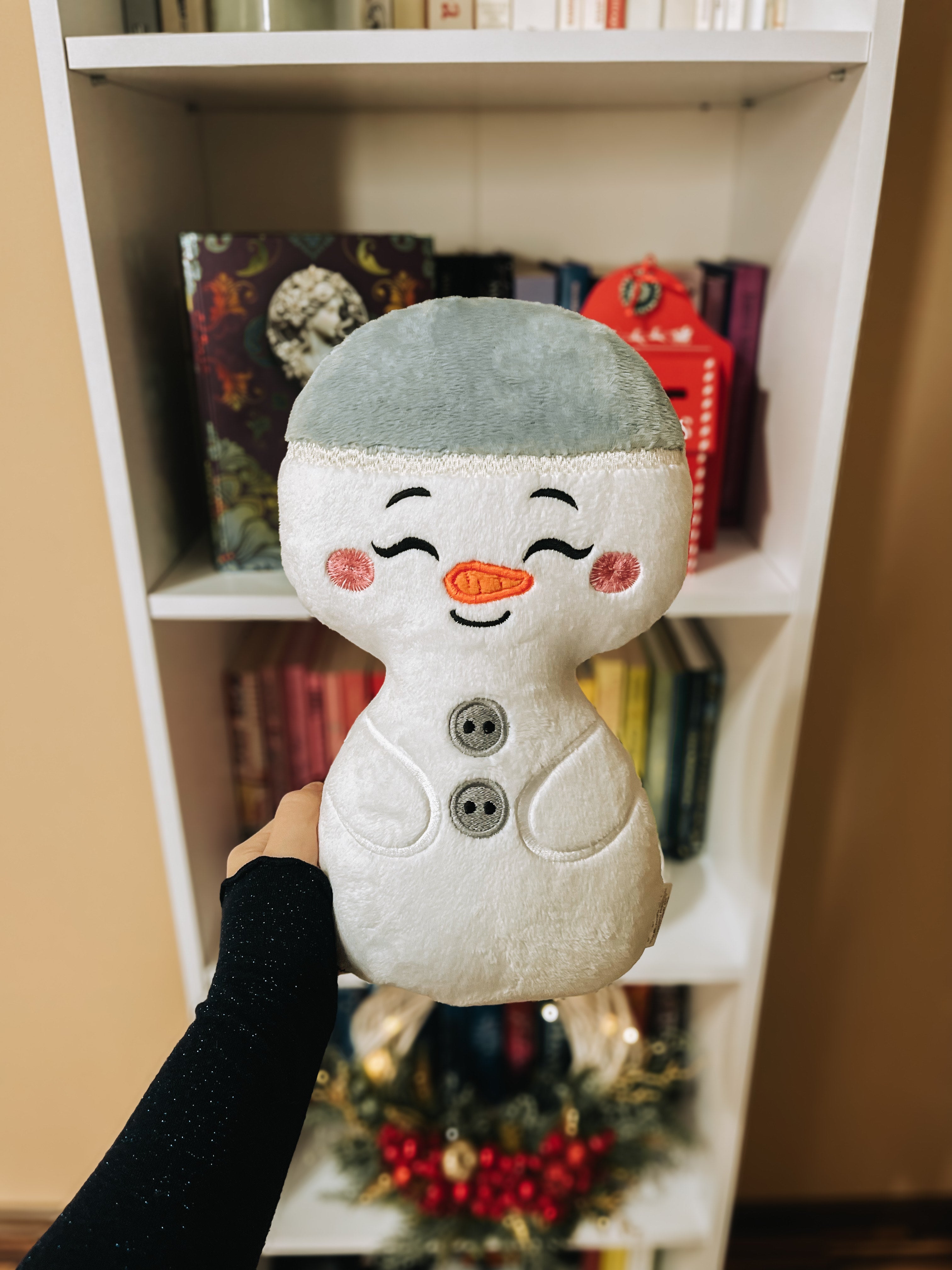 Bałwanek In-the-Hoop – 4 rozmiary + szczegółowa instrukcja PDF (projekt jednotamborkowy!)